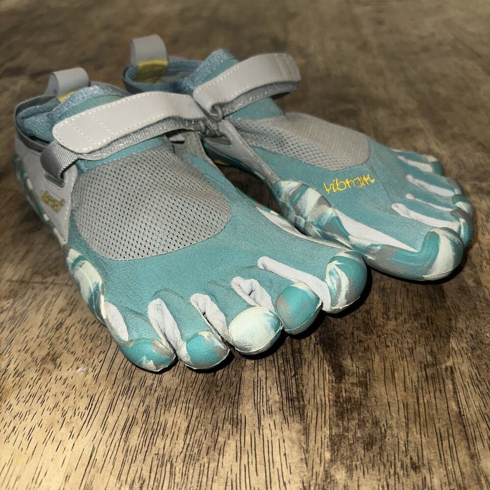 Vibram FiveFinger KSO Shoes Barefoot Teal Gray Women’s Sz 41 US 10.5